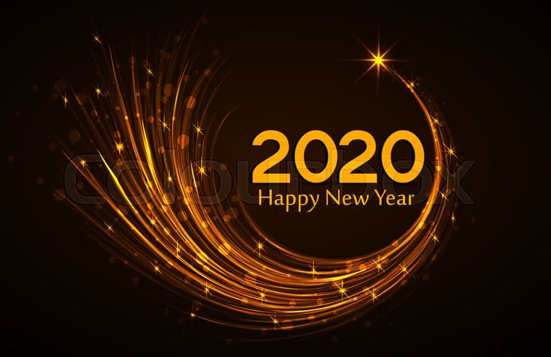 Happy New Year 2020 HD Wallpaper