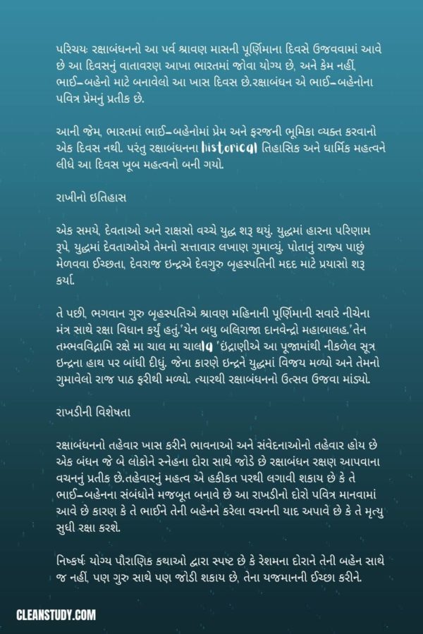 Raksha bandhan essay in english for class 3 image