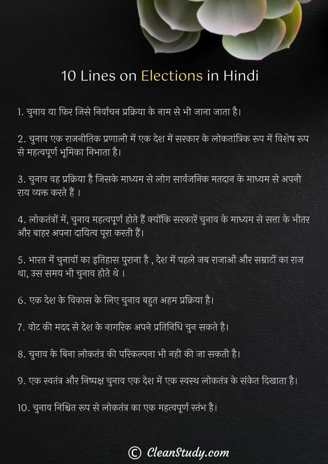 importance of election in democracy essay in hindi